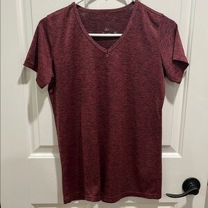 90 Degree By Reflex Fitted Red Short Sleeve Tee